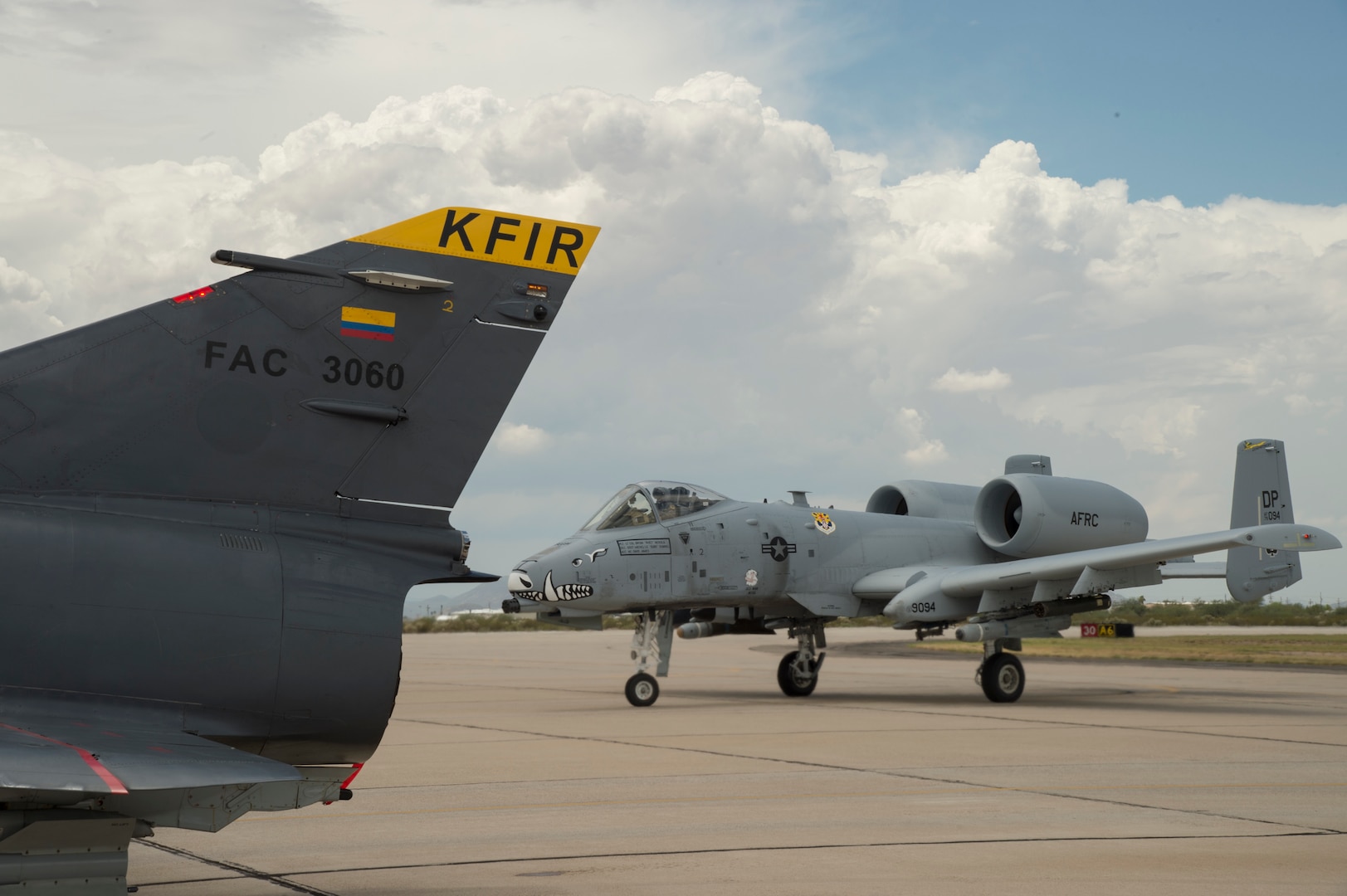 Colombian Kfirs fighters train with the A-10, F-16