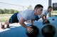 .S. Air Force Physical Training Leaders participate in an Alpha Warrior Battle Rig training course July 10-11, 2018, at Whiteman Air Force Base, Missouri. The PTLs from Scott AFB in Illinois and McConnell AFB in Kansas joined PTLs from Whiteman AFB in a two-day course to become certified on the equipment in order to integrate the battle rig into unit physical training sessions. Units at Whiteman can use the Alpha Warrior Battle Rig during group workouts with a certified member present. The Whiteman Fitness Center will be starting Alpha Warrior Battle Rig classes in August 2018 for Airmen . For more information, contact the Fitness Center at 660-687-5496. (U.S. Air Force photo by Airman 1st Class Taylor Phifer)