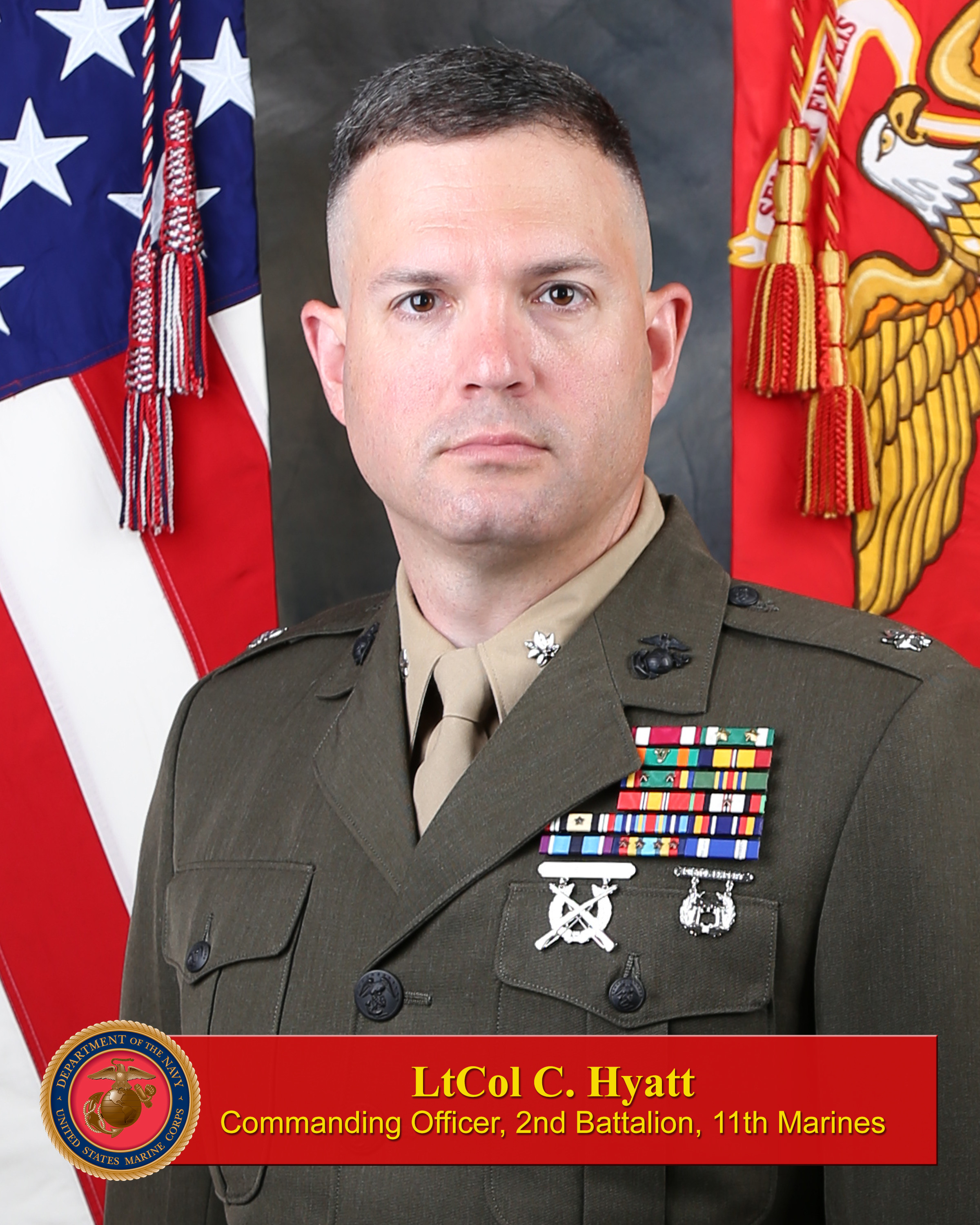 Lieutenant Colonel Caleb Hyatt > 1st Marine Division > Biography