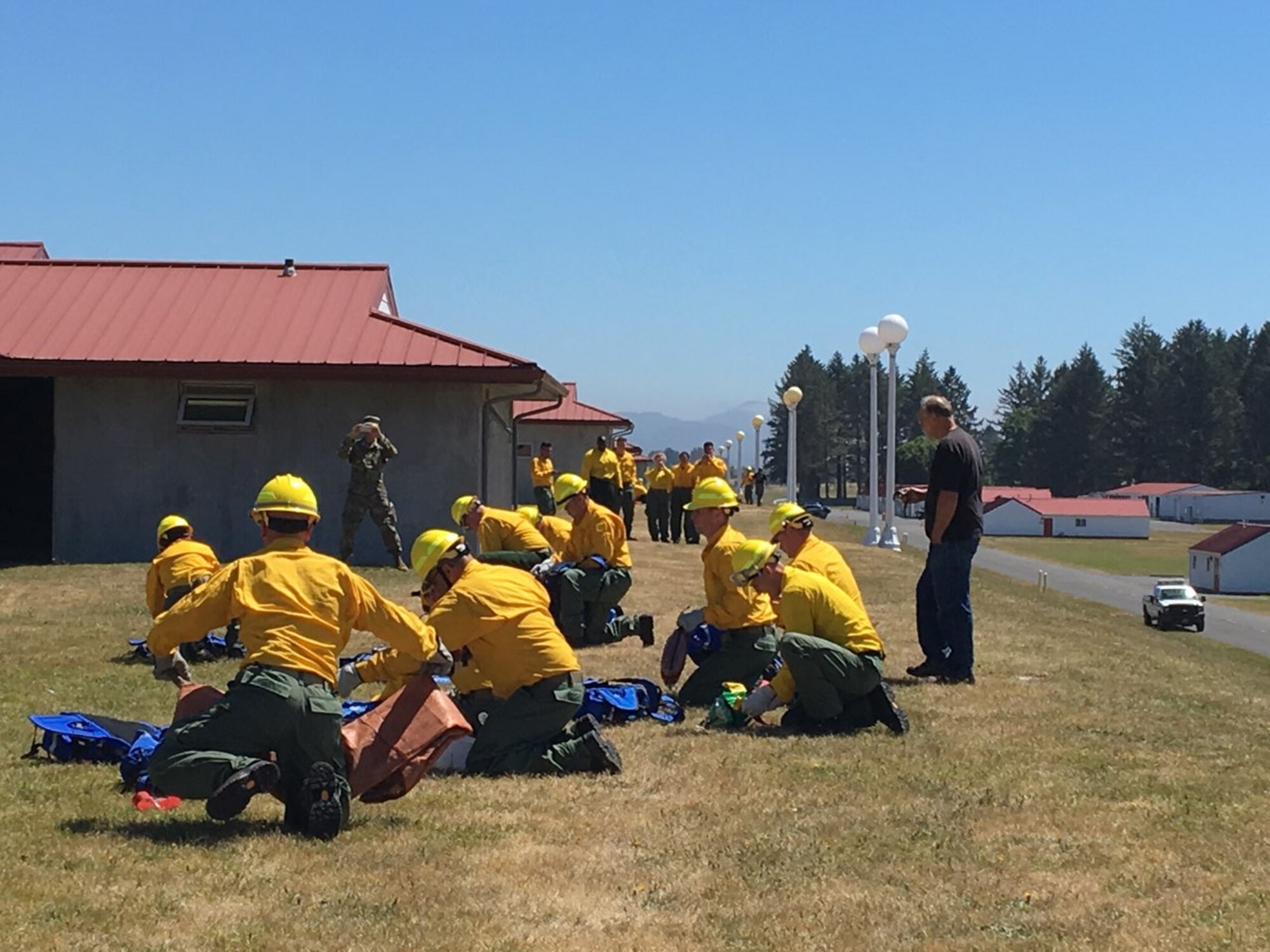 Guardsmen train for fire response
