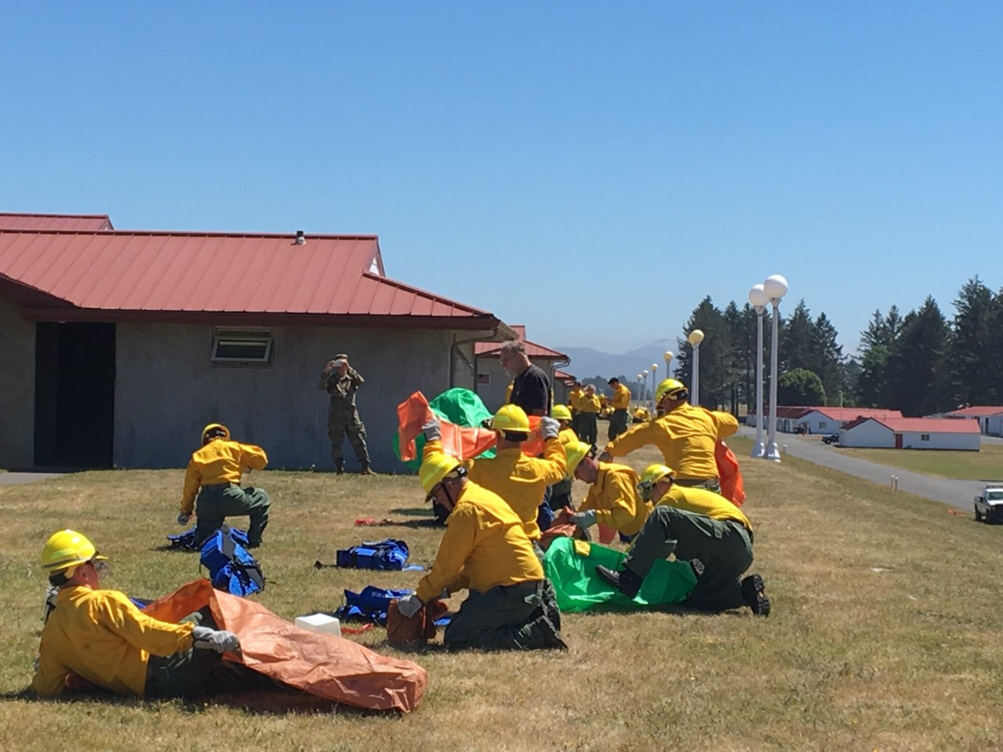 Guardsmen train for fire response