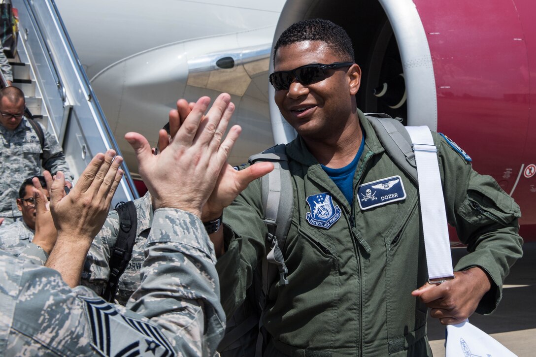 Airmen return home
