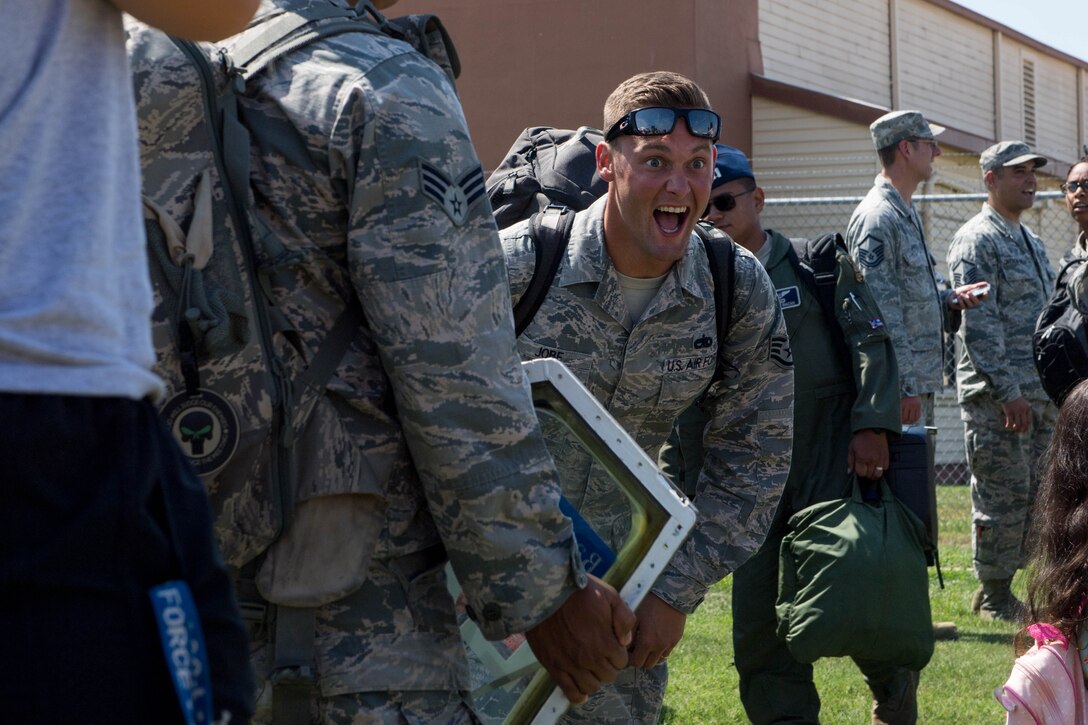 Airmen return home