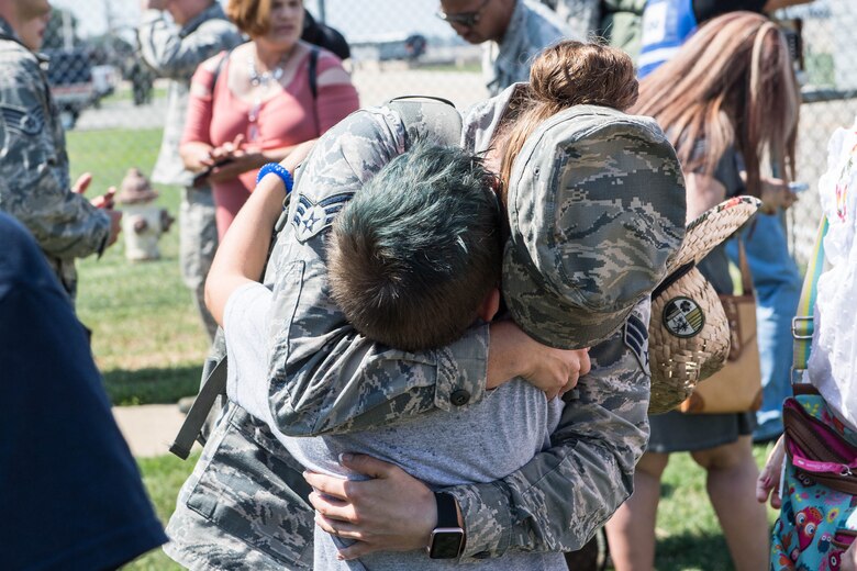 Airmen return home