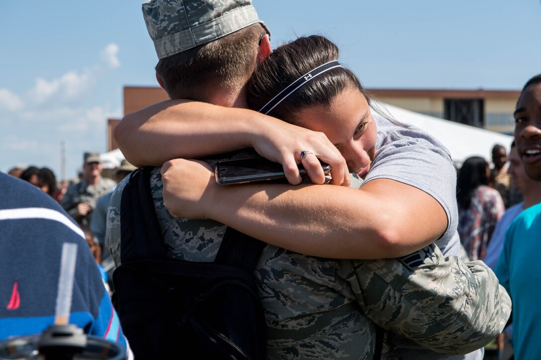 Airmen return home