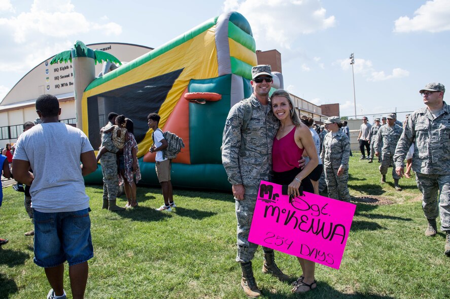 Airmen return home