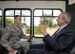 U.S. Air Force Airman 1st Class Jonathon Carnell, 60th Air Mobility Wing conducts an interview with Dr. Richard Joseph, Chief Scientist of the United States Air Force, Washington, D.C., during his visit to Travis Air Force Base, Calif., July 12, 2018. Joseph toured David Grant USAF Medical Center, Phoenix Spark lab and visited with Airmen. Joseph serves as the chief scientific adviser to the Chief of Staff and Secretary of the AF, and provides assessments on a wide range of scientific and technical issues affecting the AF mission. (U.S. Air Force photo by Louis Briscese)