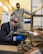 Dr. Richard Joseph, Chief Scientist of the United States Air Force, Washington, D.C. uses a laser during his visit to Travis Air Force Base, Calif., July 12, 2018. Joseph toured David Grant USAF Medical Center, Phoenix Spark lab and visited with Airmen. Joseph serves as the chief scientific adviser to the Chief of Staff and Secretary of the AF, and provides assessments on a wide range of scientific and technical issues affecting the AF mission. (U.S. Air Force photo by Louis Briscese)