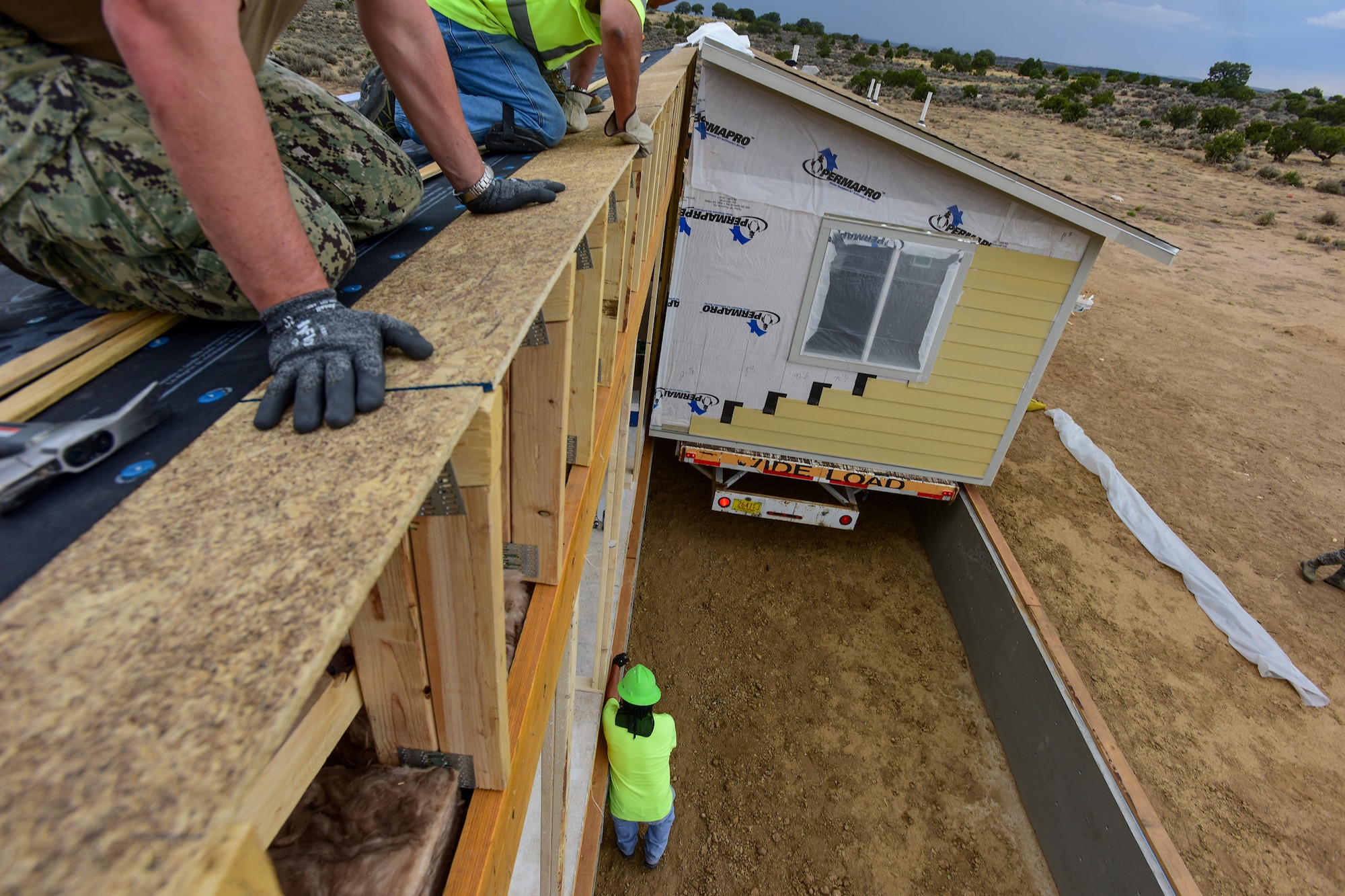 169th Civil Engineer Airmen build homes for Navajo veterans during training mission to New Mexico