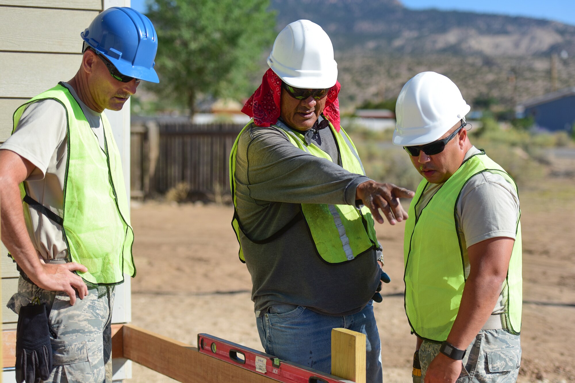 169th Civil Engineer Squadron Airmen build homes for Navajo veterans during training mission to New Mexico