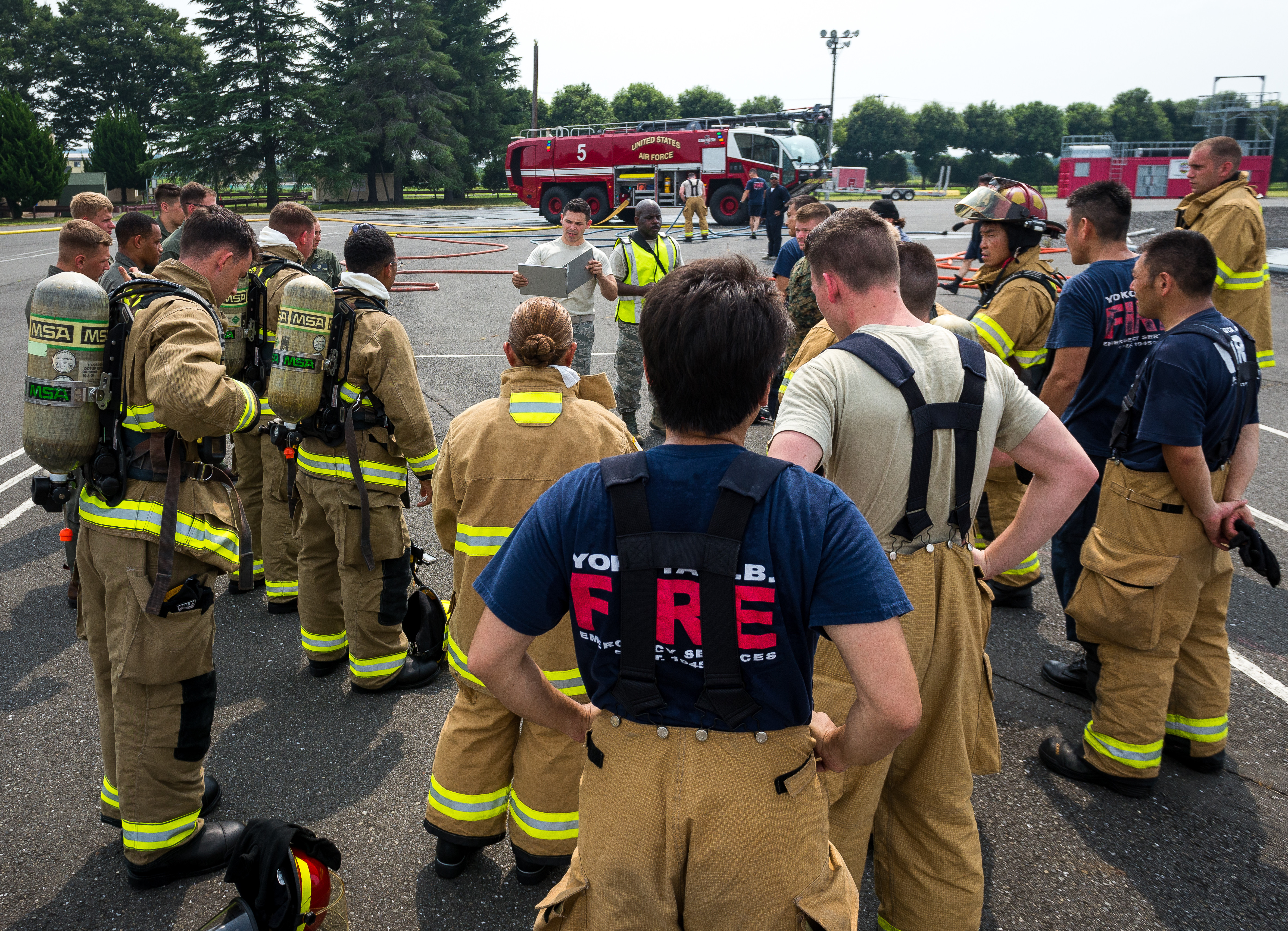 Air Force and Marines accomplish joint fire training > 5th