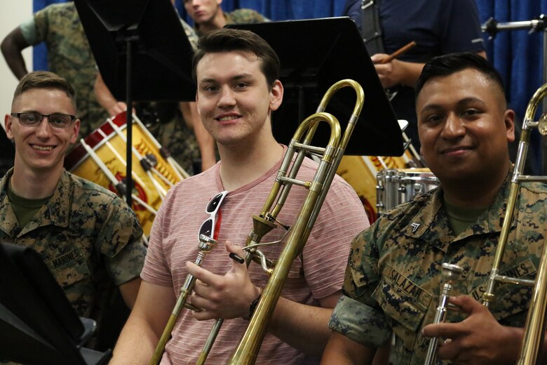 The workshop participants were able to see an inside look at the career of a Marine Corps Musician. Beginning at the Naval School of Music in Norfolk, Virginia, where Marine Musicians go to school immediately following recruit training and Marine Combat Training. The next stop took the workshop to the Quantico, Virginia where they participated in a band rehearsal, and saw the musicians participate in a change of command ceremony. 
 The educators also had the opportunity to attend a rehearsal and performance of the United States Marine Drum and Bugle Corps also known as the Commandant's Own at Marine Barracks Washington. The final event was took place at Marine Barracks Washington, where they observed the Evening Parade, which features the Marine Corps’ premiere bands, the President’s Own United States Marine Corps Band and the Drum and Bugle Corps.