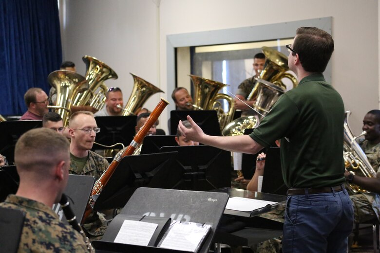 The workshop participants were able to see an inside look at the career of a Marine Corps Musician. Beginning at the Naval School of Music in Norfolk, Virginia, where Marine Musicians go to school immediately following recruit training and Marine Combat Training. The next stop took the workshop to the Quantico, Virginia where they participated in a band rehearsal, and saw the musicians participate in a change of command ceremony. 
 The educators also had the opportunity to attend a rehearsal and performance of the United States Marine Drum and Bugle Corps also known as the Commandant's Own at Marine Barracks Washington. The final event was took place at Marine Barracks Washington, where they observed the Evening Parade, which features the Marine Corps’ premiere bands, the President’s Own United States Marine Corps Band and the Drum and Bugle Corps.