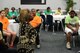 Tawana Williams, motivational speaker, talks with Airmen and youth from Mount Pleasant M.B. Church about her life and how she overcame life with a disability July 16, 2018, at Columbus Air Force Base, Mississippi. Williams was born without arms and wasn’t supposed to live longer than two years old. (U.S. Air Force Photo by Airman 1st Class Beaux Hebert)