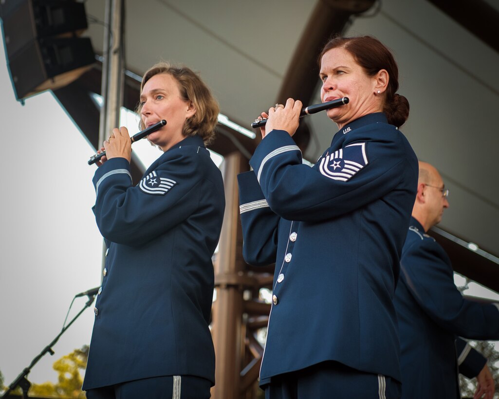 The 566th Air Force Band performs in Wausau, Wis., June 27, 2018.