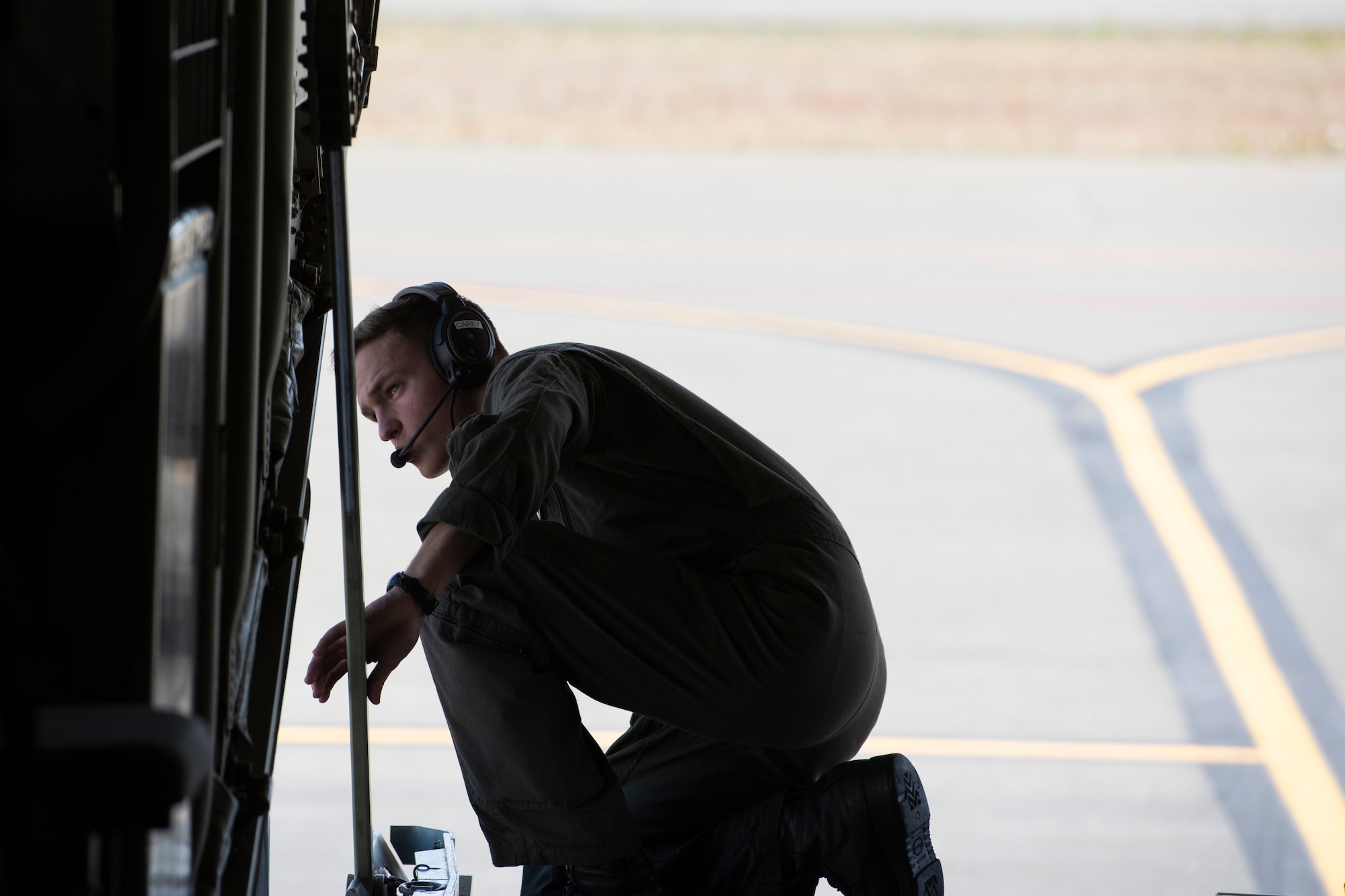 Marines of the 3d Transportation Support Battalion, VMGR-152, and Marine Wing Support Squadron 172 are participating in Exercise Kodiak Mace. During the exercise, through July 25, Marines are conducting joint precision air drop system, cargo, and personnel airdrops.