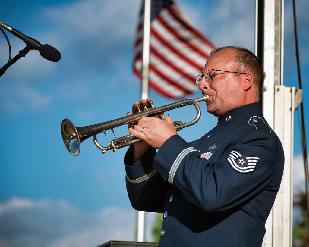 The 566th Air Force Band performs in Wausau, Wis., June 27, 2018.