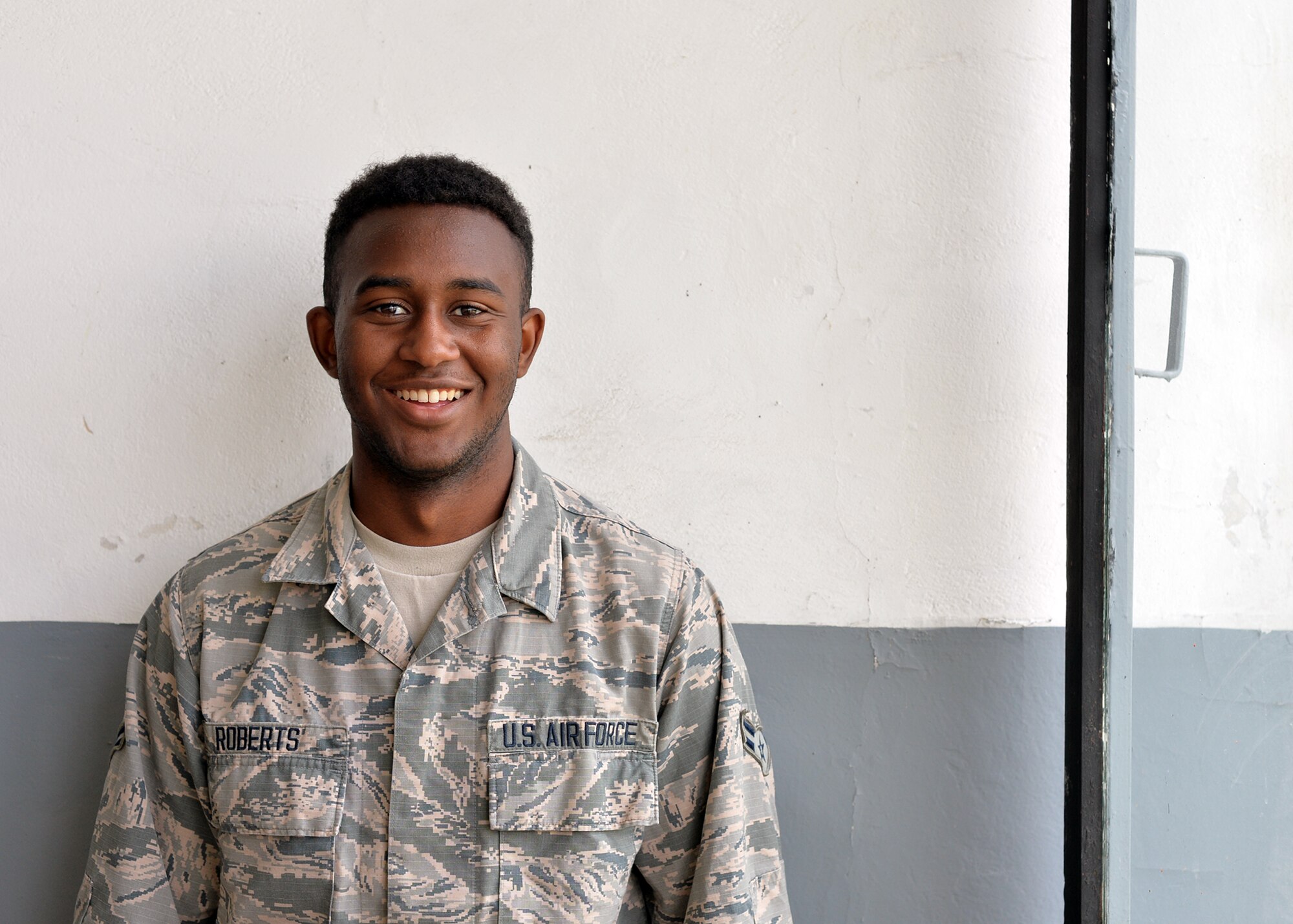 U.S. Air Force Airman 1st Class Jordan Roberts, 86th Operations Support Squadron Aircrew Flight Equipment technician, poses for a photo in Plovdiv, Bulgaria, July 19, 2018. As one of two AFE technicians, Roberts provided the 37th Airlift Squadron with necessary life support and flight equipment to operate during Thracian Summer 18, a bilateral exercise between the U.S. and Bulgaria. Aircrew flight equipment technicians and other members of the 86th OSS provided integral support allowing the 37th AS to complete tier-1 objectives and certifications for aircrew members. (U.S. Air Force photo by Staff Sgt. Jimmie D. Pike)