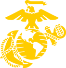 Eagle, Globe and Anchor New - Yellow Logo
