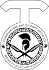 MCIWest Headquarters & Support Battalion B-W Logo