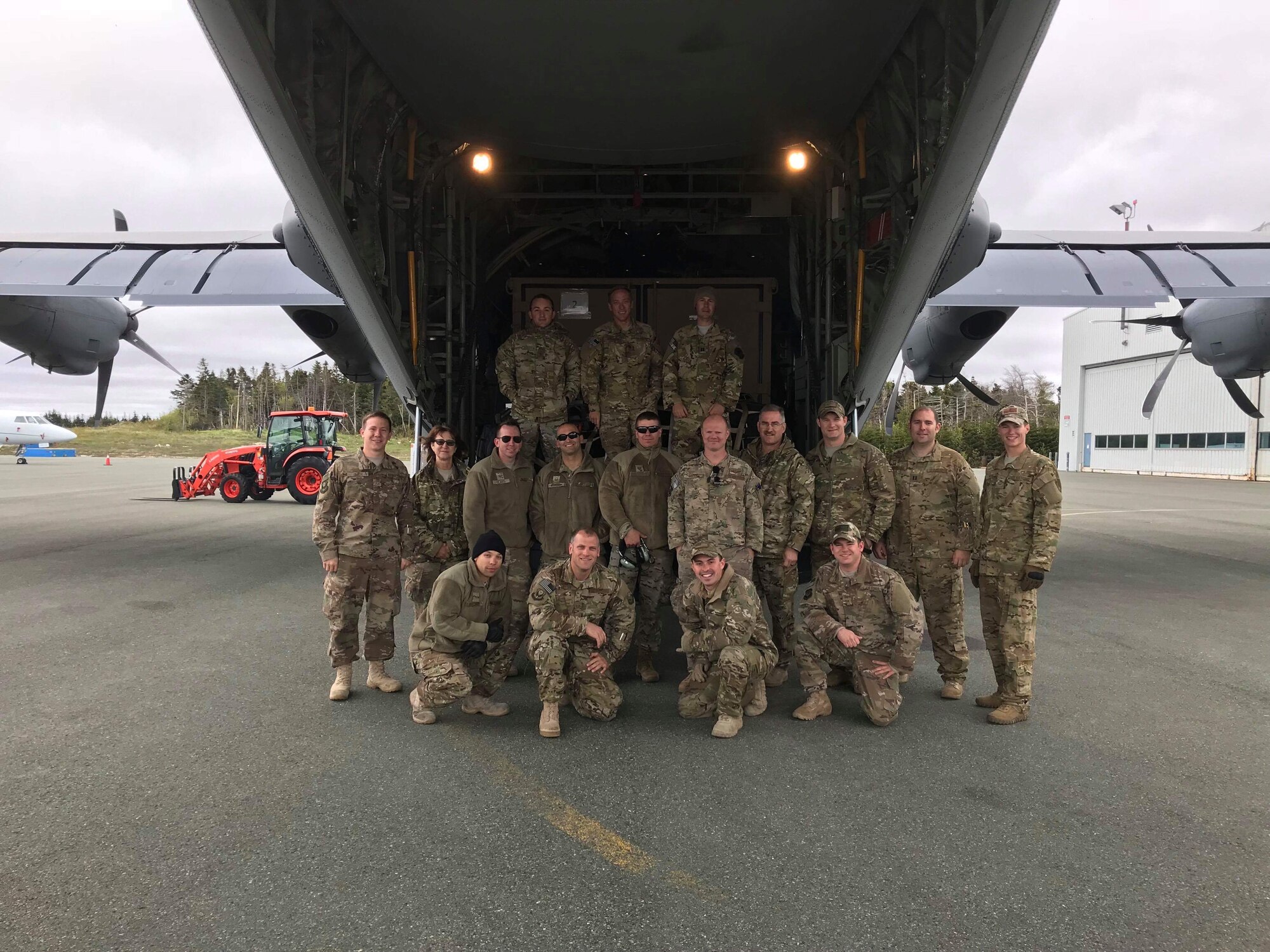 193rd Special Operations Wing Airmen pose for a photo during multinational exercises outside of the continental United States. These exercises were Trojan Footprint and Flaming Sword and occurred from May 15 - June 15, 2018. (U.S. Air National Guard courtesy photo/released.)