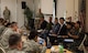Airmen ask questions and gain an understanding of how situations and tasks are approached differently in other countries during the 2018 Team Hickam First Sergeants Symposium on Joint Base Pearl Harbor-Hickam, Hawaii, July 19, 2018.