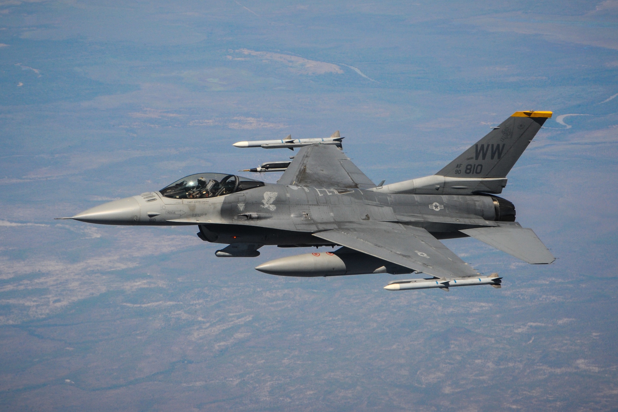 U.S. Air Force F-16Cs, assigned to the 14th Fighter Squadron, Misawa Air Base, Japan, approach a Royal Australian Air Force (RAAF) KC-30A Multi-Role Tanker Transport aircraft for air-to-air refueling in the vicinity of RAAF Base Townsville, Australia, Aug. 16, 2016. Pitch Black is a biennial multinational air warfare exercise hosted by the RAAF that focuses on offensive counter air and defensive counter air combat in a simulated war environment.