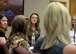 Mrs. Joni Kwast, spouse of Lt. Gen. Steve Kwast, commander of Air Education and Training Command, speaks with local key spouses, during a visit at Luke Air Force Base, Ariz., July 20, 2018. Mrs. Kwast spoke with key spouses to gain insight about operations and support services that impact the families at Luke AFB. (U.S. Air Force photo by Staff Sgt. Franklin R. Ramos)