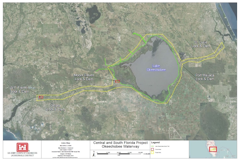 Okeechobee Waterway Master Plan Update Map
