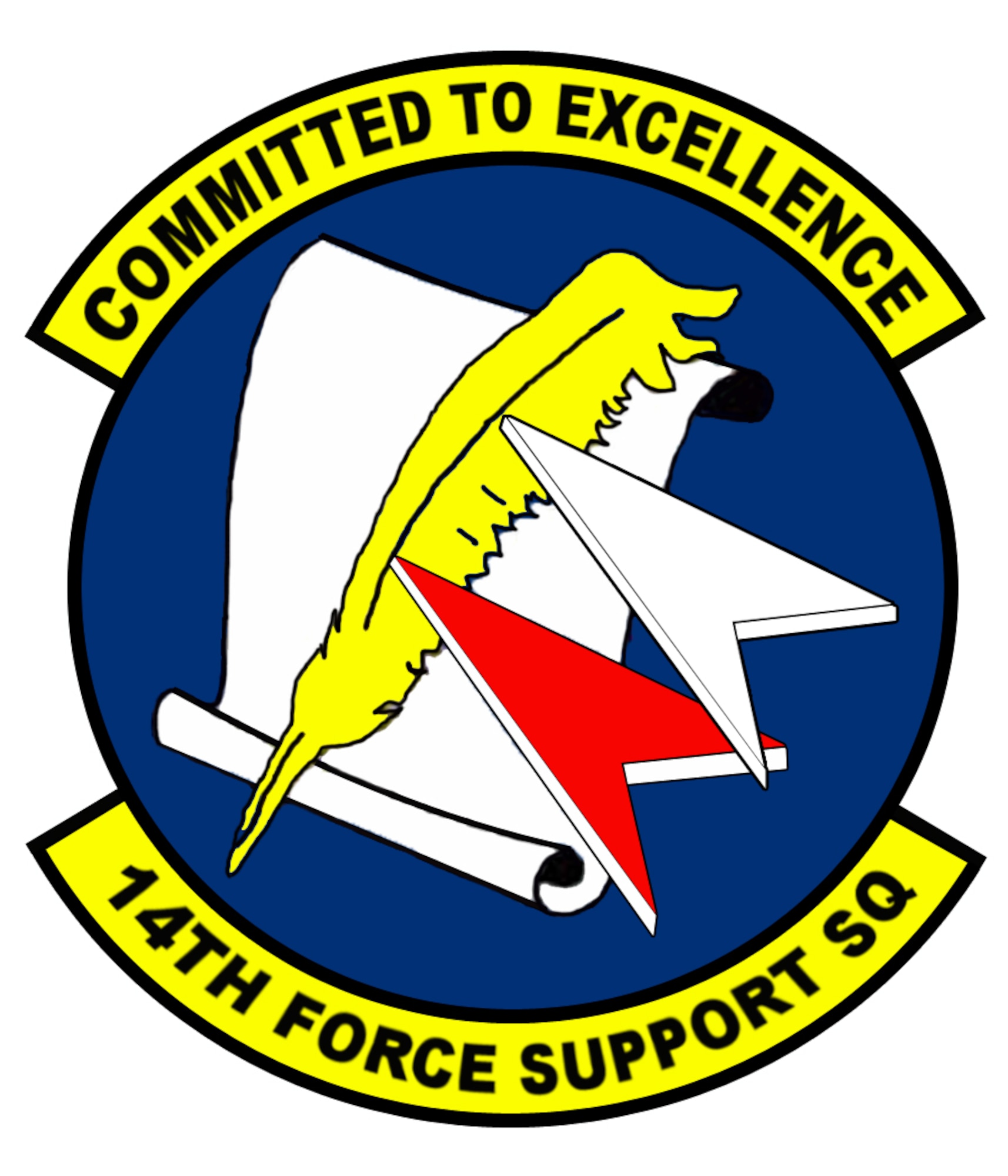 14th Force Support Squadron patch design.