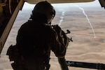 Graphic of solider pointing for Operation Inherent Resolve