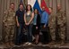 Volunteer of the Quarter award recipients pose for a photo with Fort Eustis senior leaders during the Volunteer of the Quarter ceremony at Joint Base Langley-Eustis, Virginia, July 24, 2018.