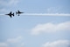 Two U.S Air Force Thunderbirds roar by during Cheyenne Frontier Days in Cheyenne, Wyo., July 25, 2018. Thunderbirds air shows are the culmination of hundreds of hours of training, maintenance, preparation and practice. The airshow provides a chance for the local community and worldwide visitors of CFD to see the U.S. Air Force in action over the skies of Cheyenne. (U.S. Air Force photo by Airman 1st Class Abbigayle Wagner)