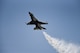 The U.S. Air Force Thunderbirds perform aerial acrobatics during Cheyenne Frontier Days in Cheyenne Wyo., July 25, 2018. The 3600th Air Demonstration unit, the official Air Force Air Demonstration team, was activated May 25, 1953. The unit adopted the name “Thunderbirds,” influenced in part by the strong Native American culture and folklore from the southwestern United States where Luke Air Force Base, Arizona, is located. The airshow provides a chance for the local community and worldwide visitors of CFD to see the U.S. Air Force in action over the skies of Cheyenne. (U.S. Air Force photo by Airman 1st Class Braydon Williams)