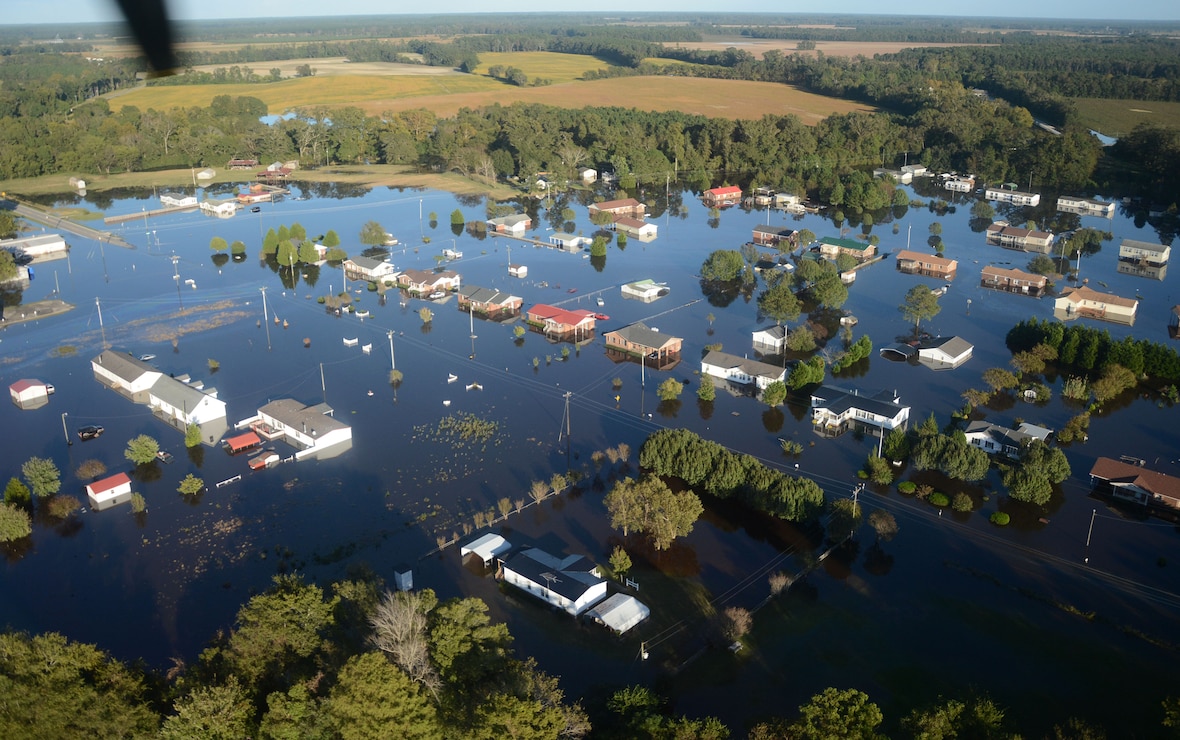 Flooding after Hurricane Matthew, 2016.