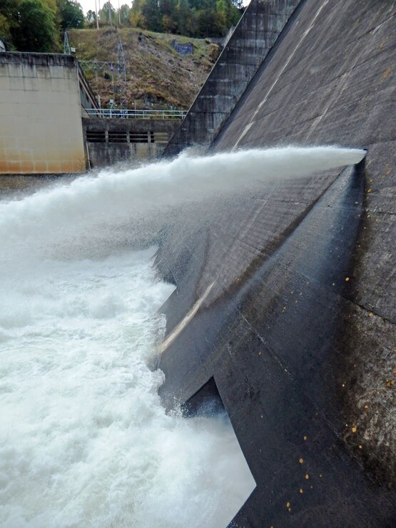 Philpott Dam near Bassette, Virginia. 