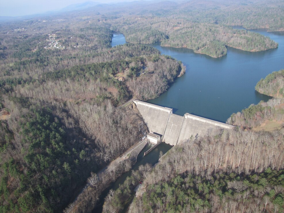 Philpott Dam near Bassette, Virginia. 