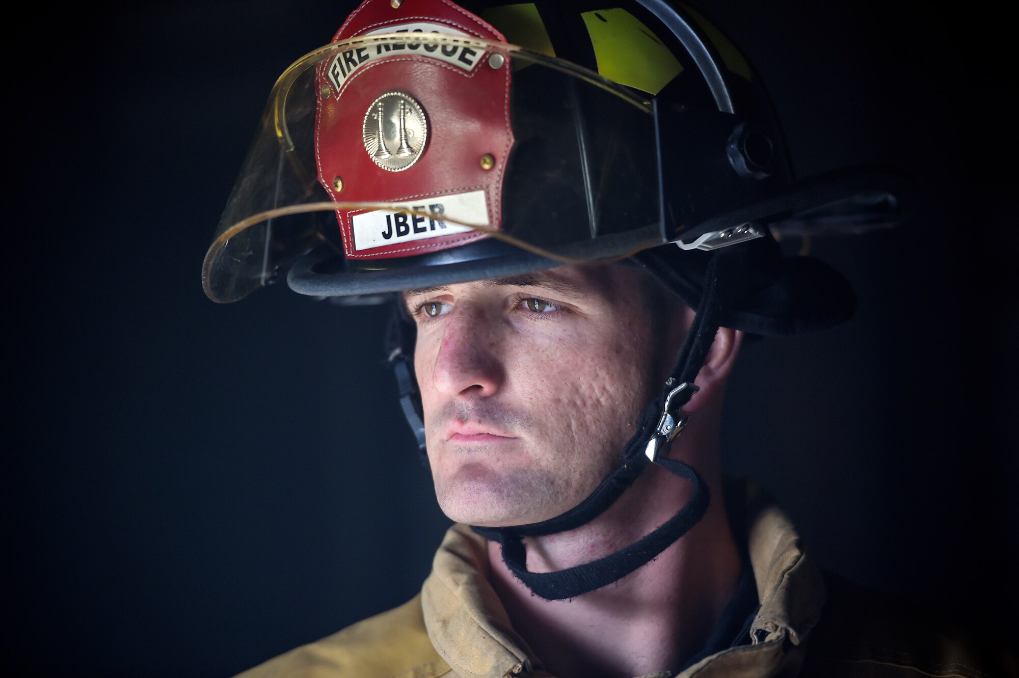 U.S. Air Force Staff Sgt. Matthew Wilson, a fire protection specialist assigned to the 673rd Civil Engineer Squadron, supervises firefighting drills at the live-fire simulator at Joint Base Elmendorf-Richardson, Alaska, April 13, 2016. The JBER fire department is trained to respond to various emergencies and regularly conducts sustainment exercises to maintain proficiency and operational readiness.
