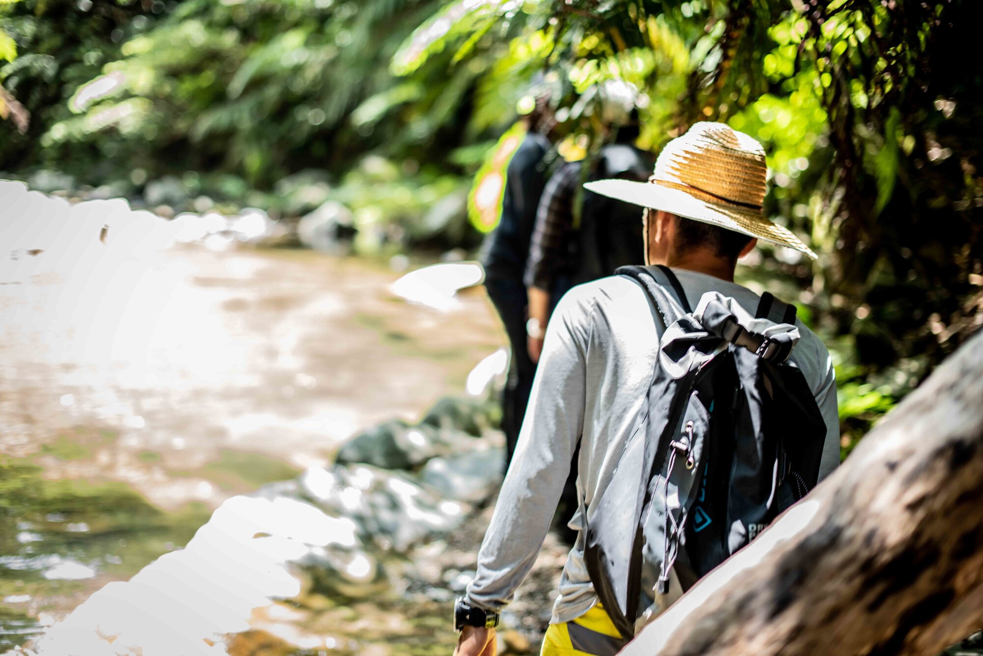 The 18th Force Support Squadron hosted a river trekking trip July 25, 2018, at the Genka River in Okinawa, Japan. The 18th FSS hosts many adventures on a monthly basis to include canoeing, hiking and other outdoor activities.  (U.S. Air Force photo by Senior Airman Kristan Campbell