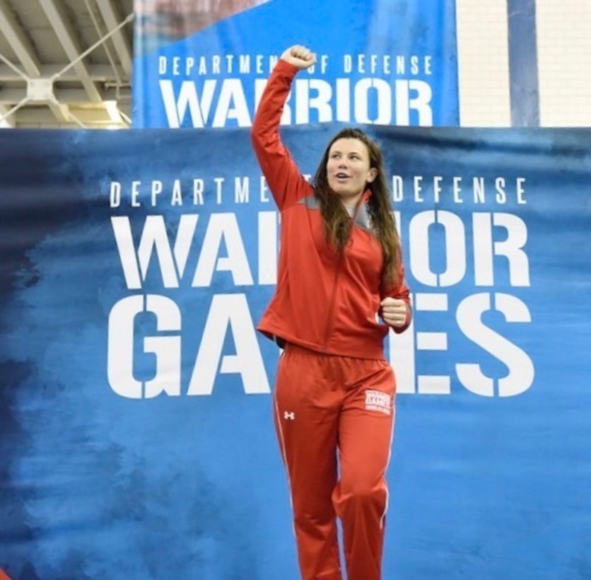 Cpl. Kira R. Lavine with Marine Air Support Squadron 3, Marine Air Control Group 38, 3rd Marine Aircraft Wing, breaks two Warrior Games’ records including both the 50-meter and 100-meter freestyle swim events.  The Warrior Games took place June 1-9 at the U.S. Air Force Academy in Colorado. Competitors ranged from a Paralympic-style competition for wounded to injured service members from all U.S. branches of service, and this year includes teams from the United Kingdom Armed Forces, Australian Defence Force and Canadian Armed Forces. Armed Forces.