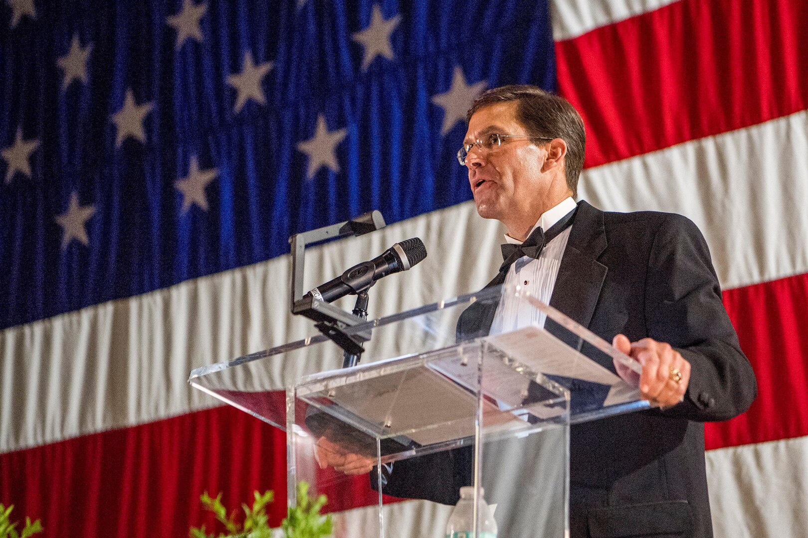 191124-D-BN624-1050, Defense Secretary Mark T. Esper greets…