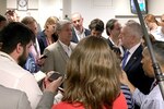 Defense Secretary James N. Mattis speaks to a crowd of people.
