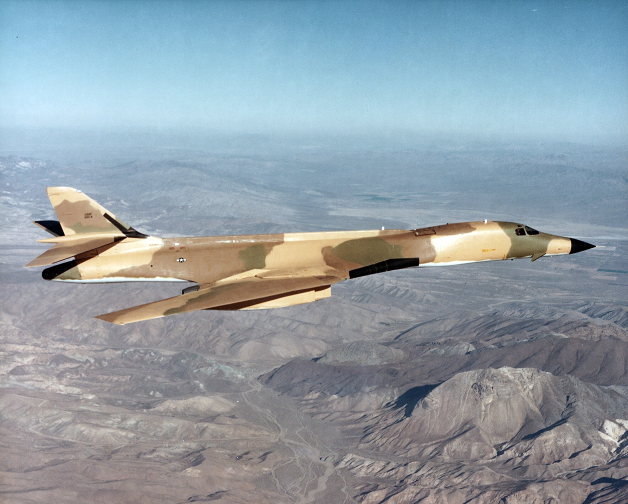 B-1 Lancer in 1980 at Edwards AFB