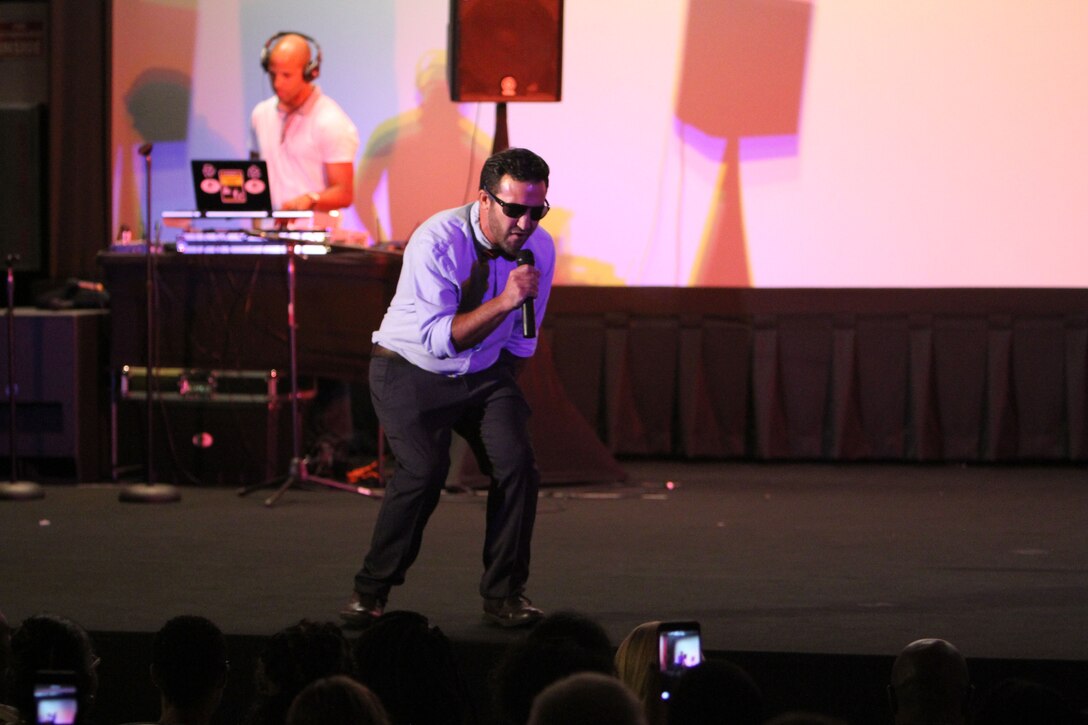 Dozens of service members, civilian-Marines and even kids performed in the Marine Corps Logistics Base Albany's very own talent show, July 25. Several acts showcased their talents ranging songs, dances and comedy skits. (U.S. Marine Corps photo by Re-Essa Buckels)