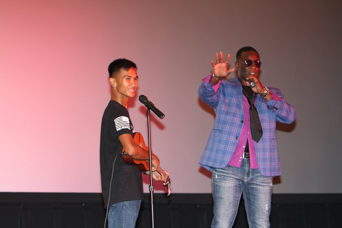 Dozens of service members, civilian-Marines and even kids performed in the Marine Corps Logistics Base Albany's very own talent show, July 25. Several acts showcased their talents ranging songs, dances and comedy skits. (U.S. Marine Corps photo by Re-Essa Buckels)