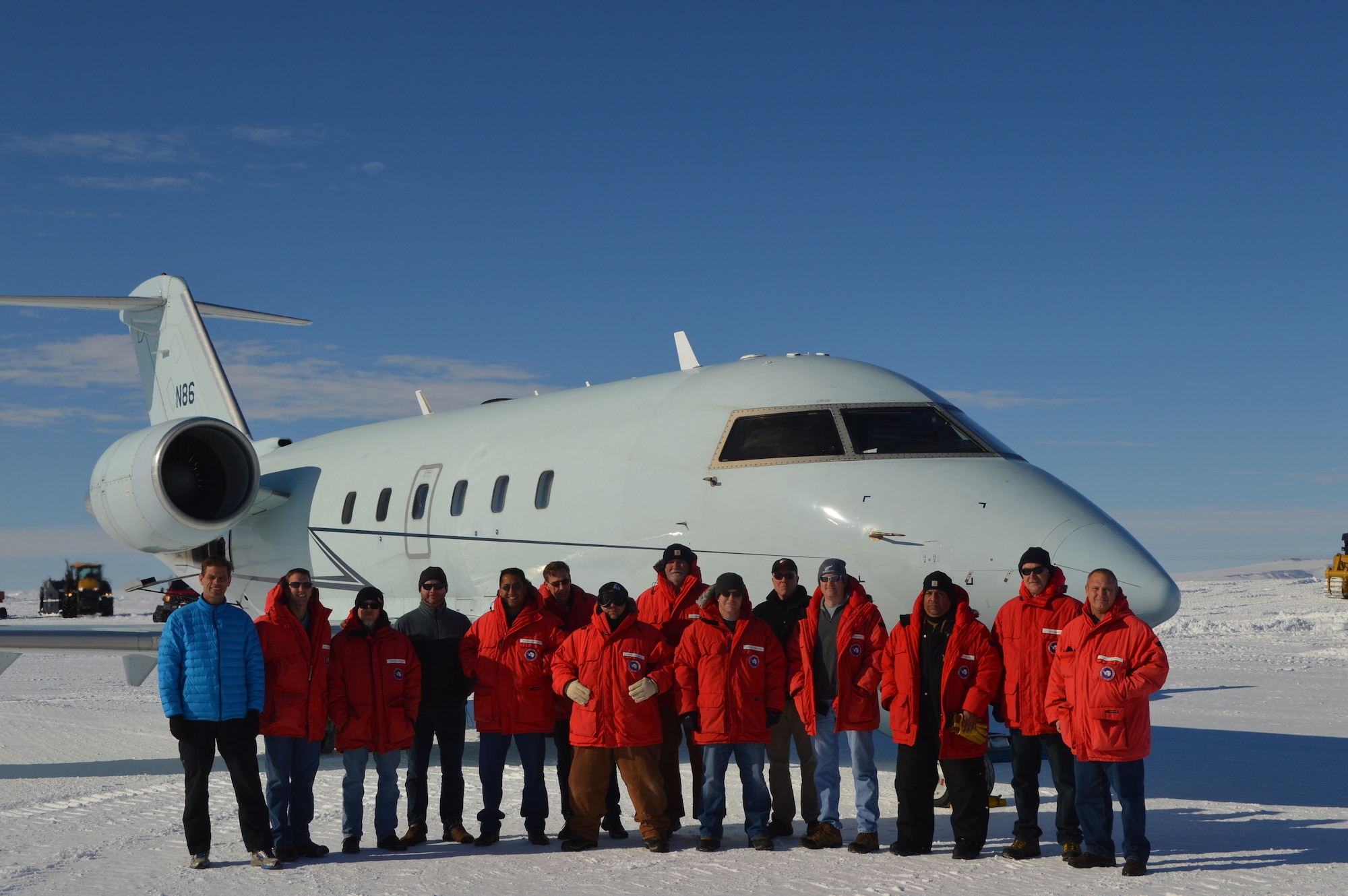 A combined team of Federal Aviation Administration, 375th Operations Group Detachment 1 and 1st Aviation Standard Flight air crew and maintenance members commissioned a new runway in October 2017, at McMurdo Base, Antarctica, to support the National Science Foundation's research mission  (Courtesy photo)
