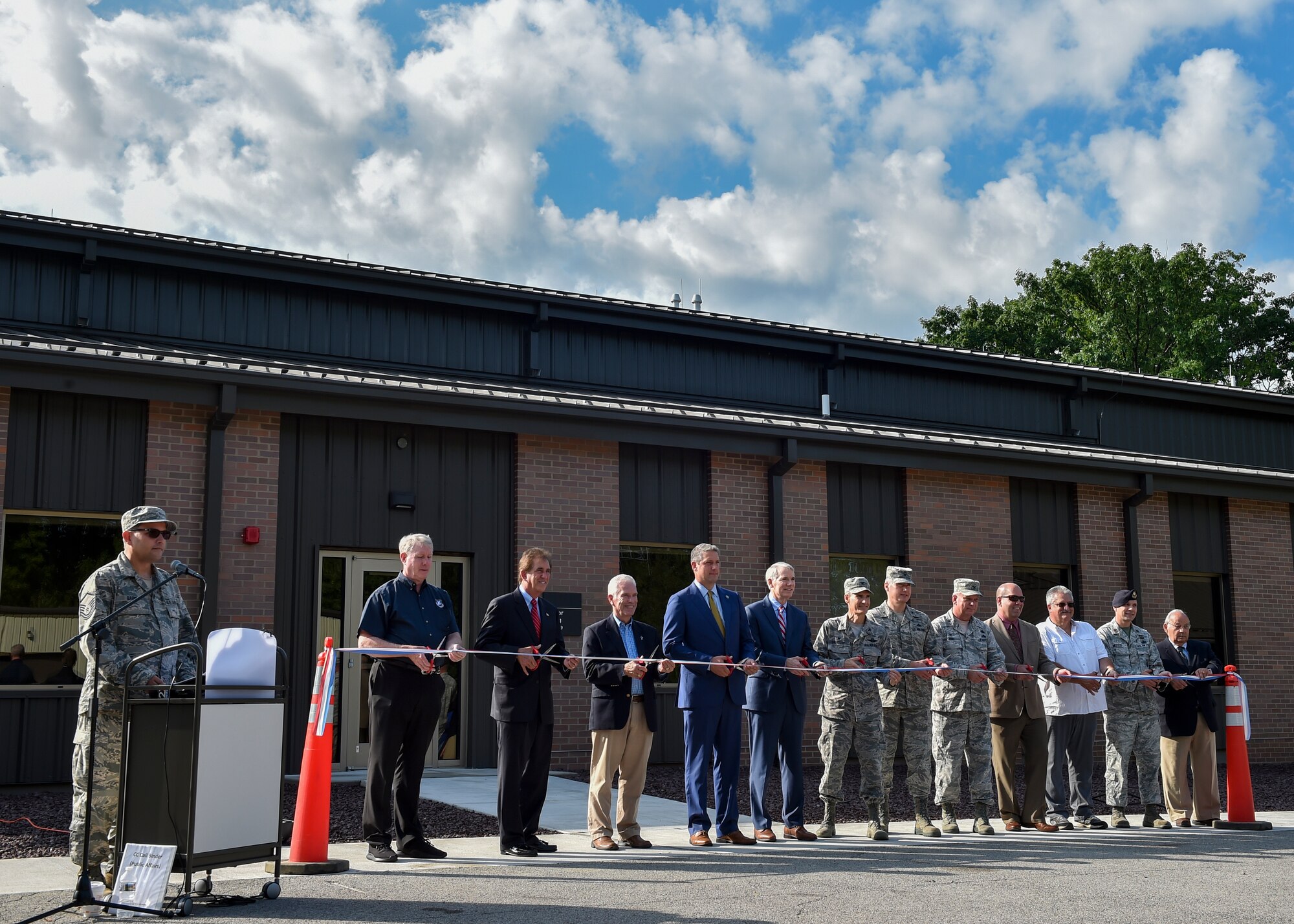 The 910th Airlift Wing cut the ribbon to its new Combat Arms Training and Maintenance firing range July 27 on Youngstown Air Reserve Station.The state-of-the-art firing range is designed to enhance the mission capability of the 910th Security Forces Squadron and presents the potential for training opportunities with YARS’s local community Law Enforcement partner agencies.