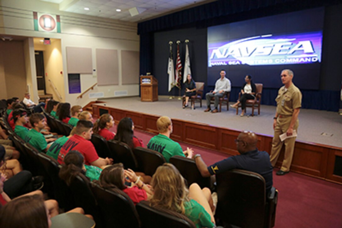 High school students in Starship Poseidon STEM camp visit NUWC Division Newport