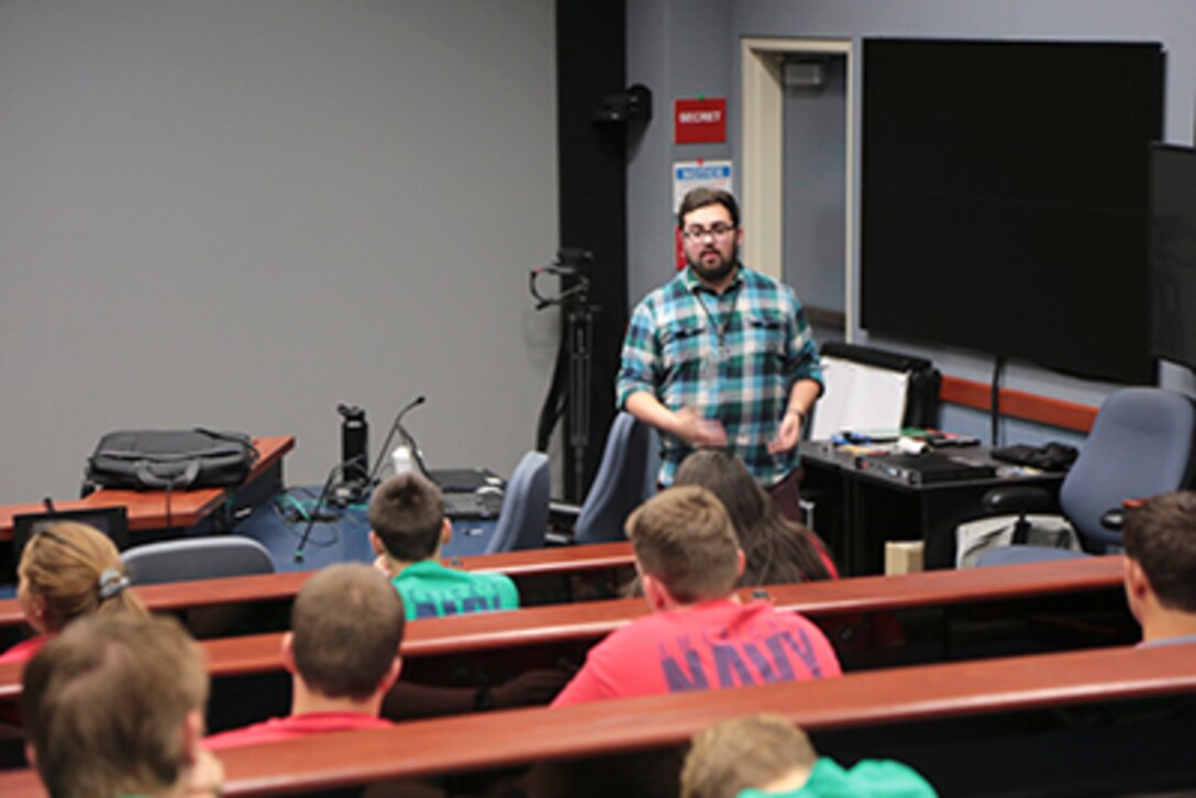 High school students in Starship Poseidon STEM camp visit NUWC Division Newport