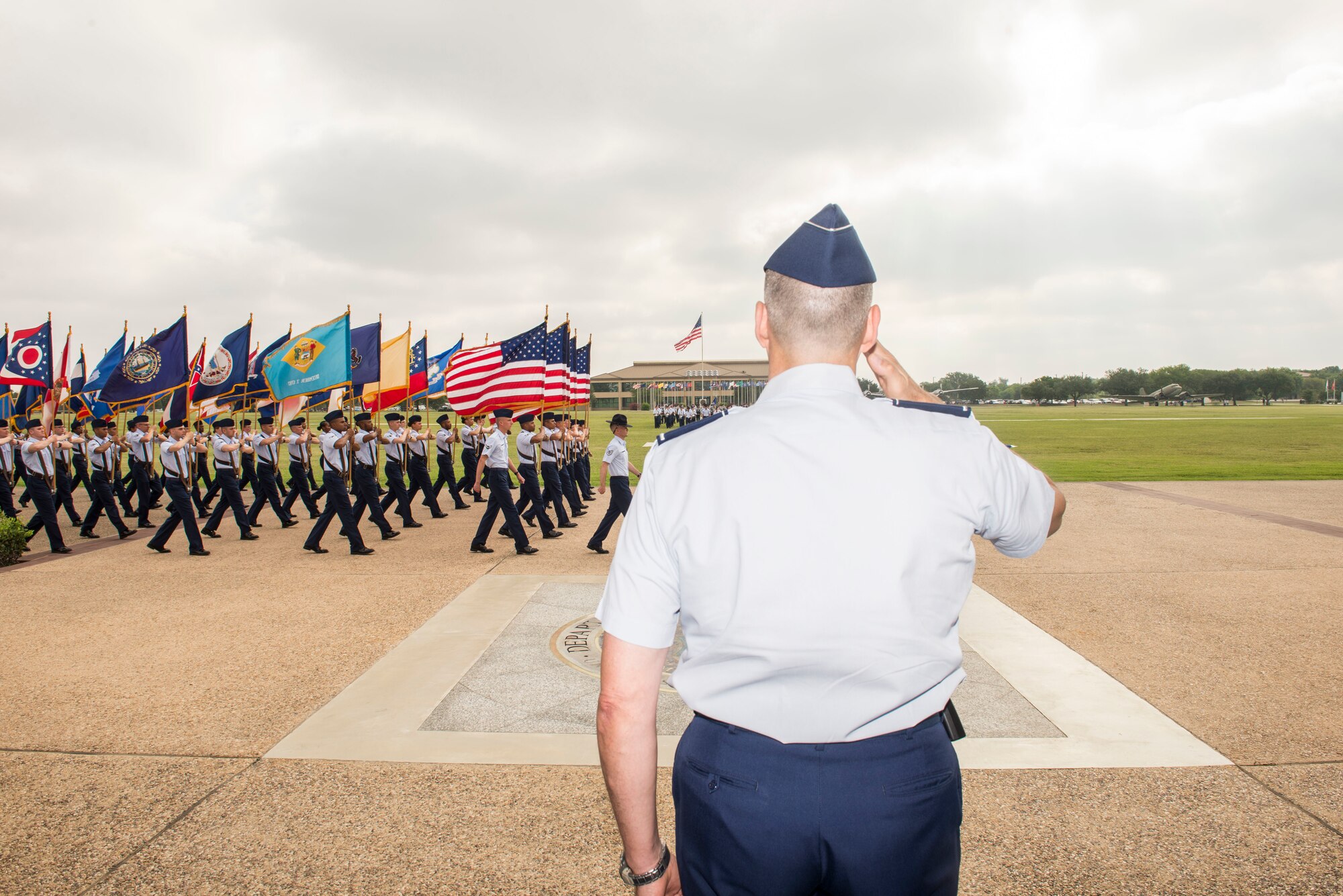 8th Air Force Commander speaks to BMT graduates
